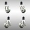 Service Caster 3 Inch 316SS Gray Poly Swivel 1-7/8 Inch Expanding Stem Caster Brake SCC, 2PK SCC-SS316EX20S314-PPUB-2-TLB-2-178 - alternate 4